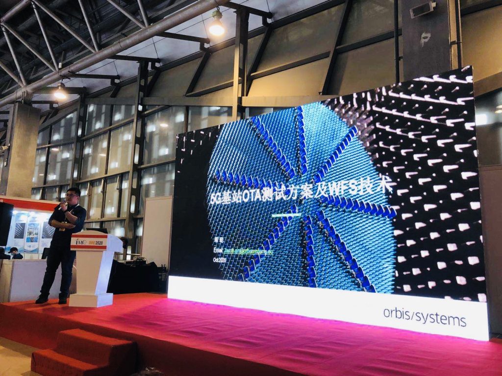 Orbis Systems presented its unique OTA and WFS technology at IME 2020 Shanghai