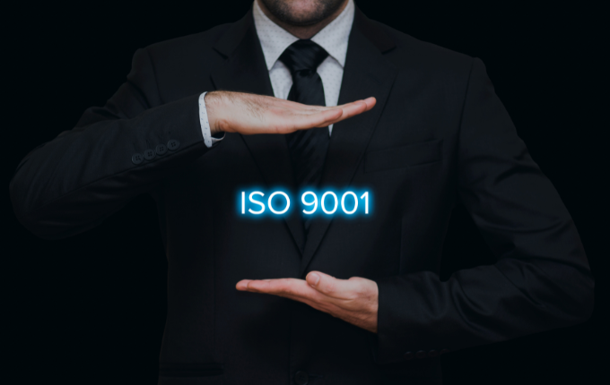ISO 9001 certification concept